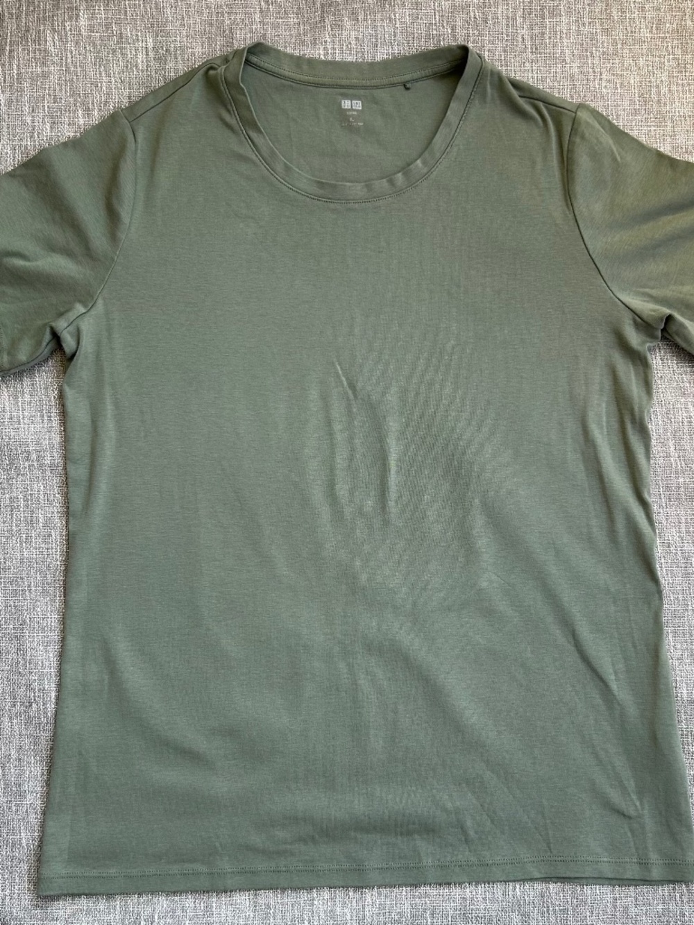 Uniqlo Wmn's Sz XL Sage Green Smooth Stretch Basic Fit Cotton Spandex T-Shirt